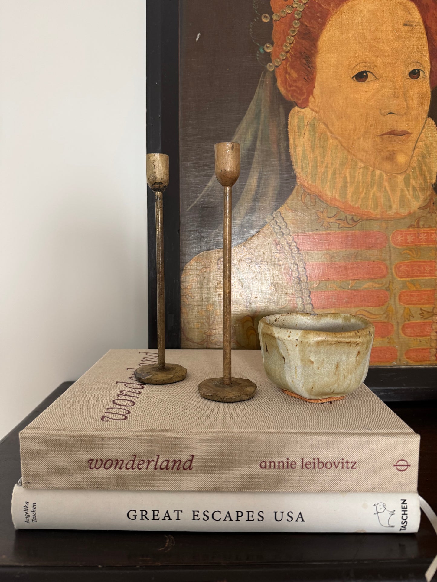 Old Brass Candlestick Holder