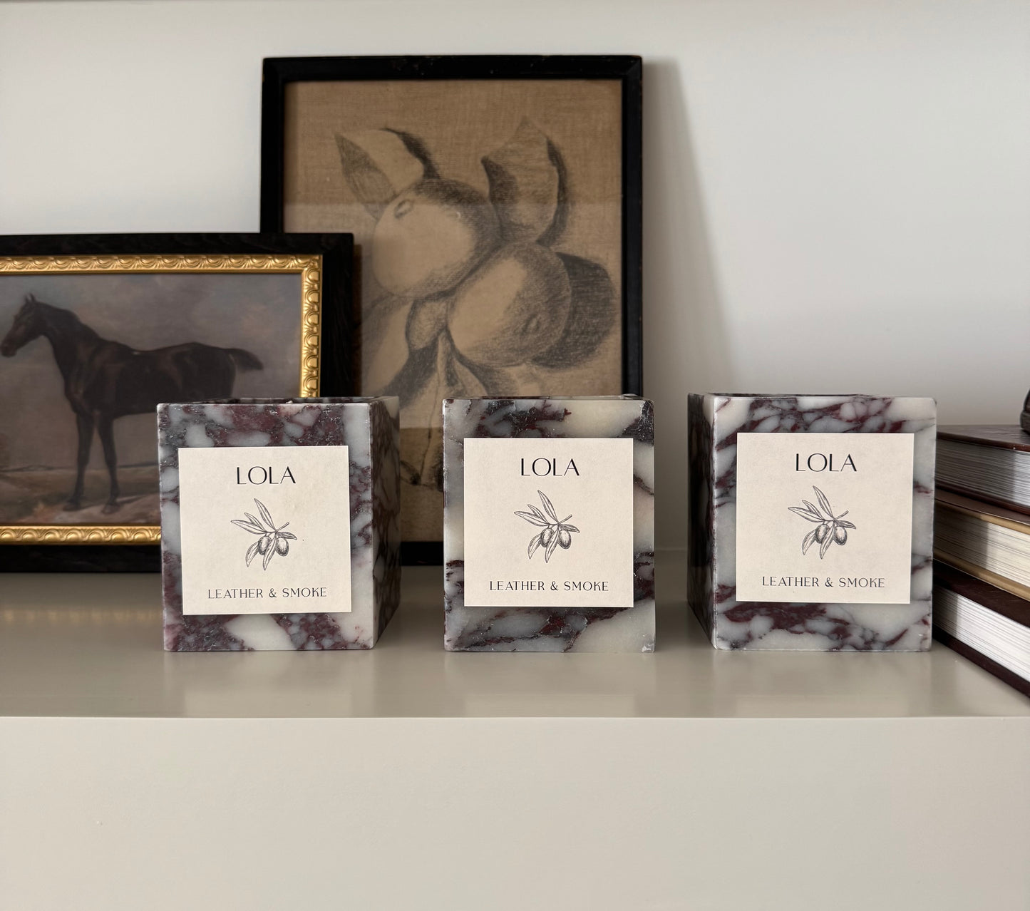Shop LOLA Leather & Smoke Candle