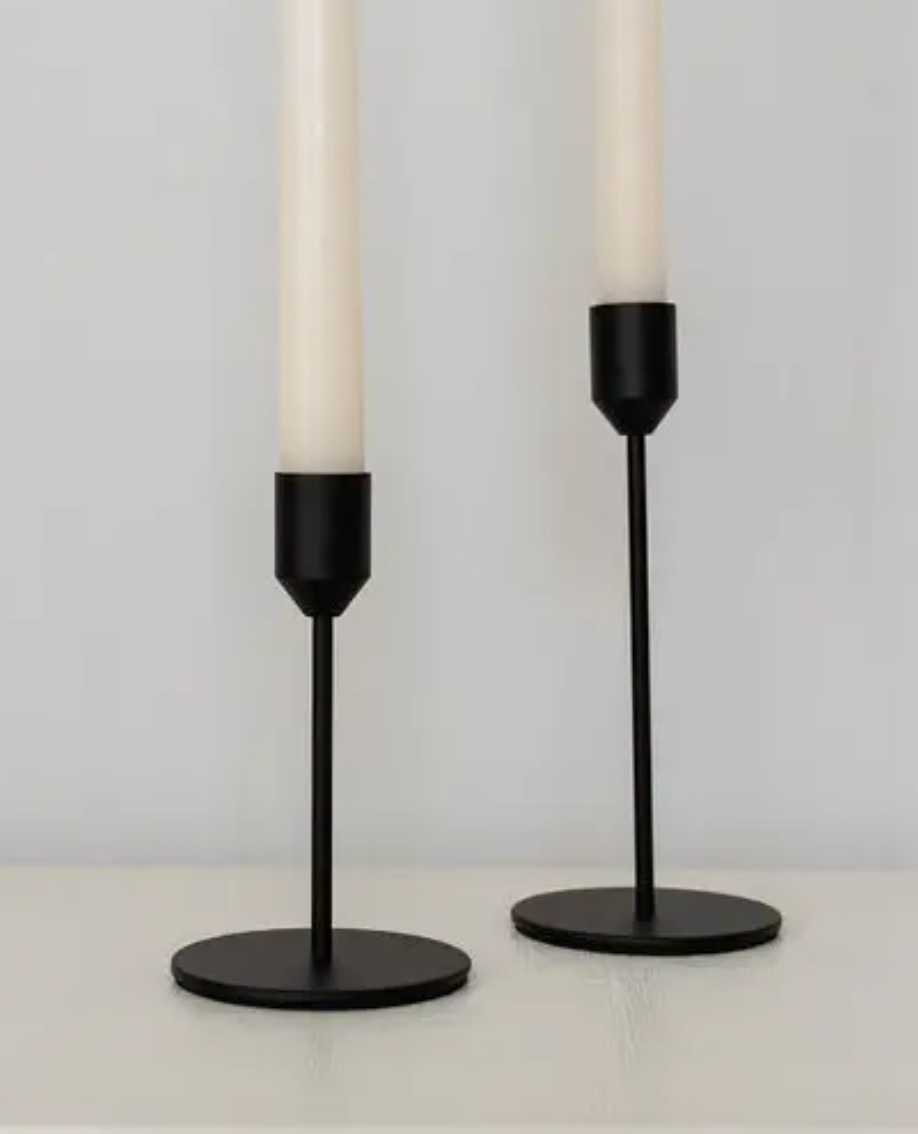 Inkwell Metal Taper Candlestick Holder