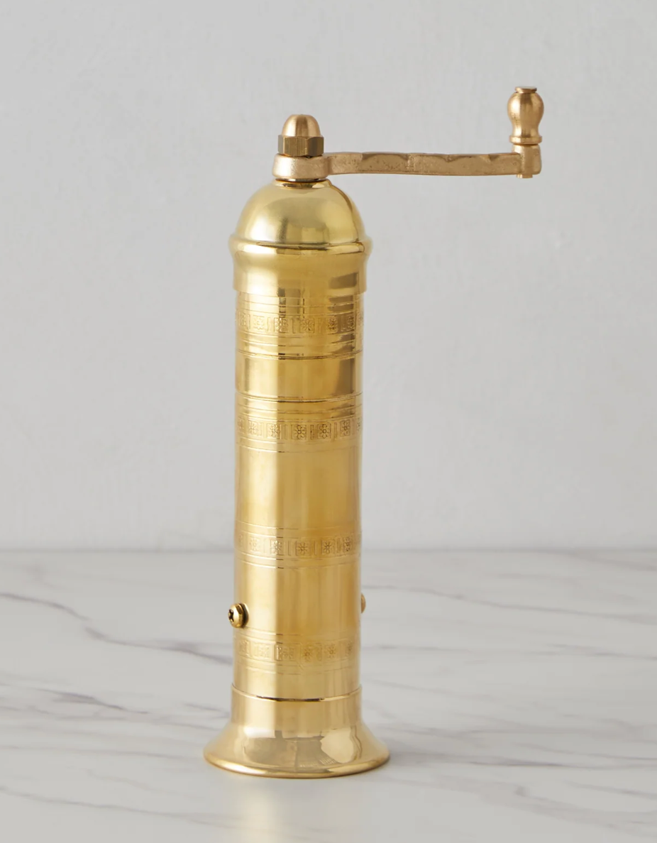 9'' Atlas Greek Brass Pepper Mill