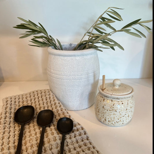 Neutral Waffle Tea Towel
