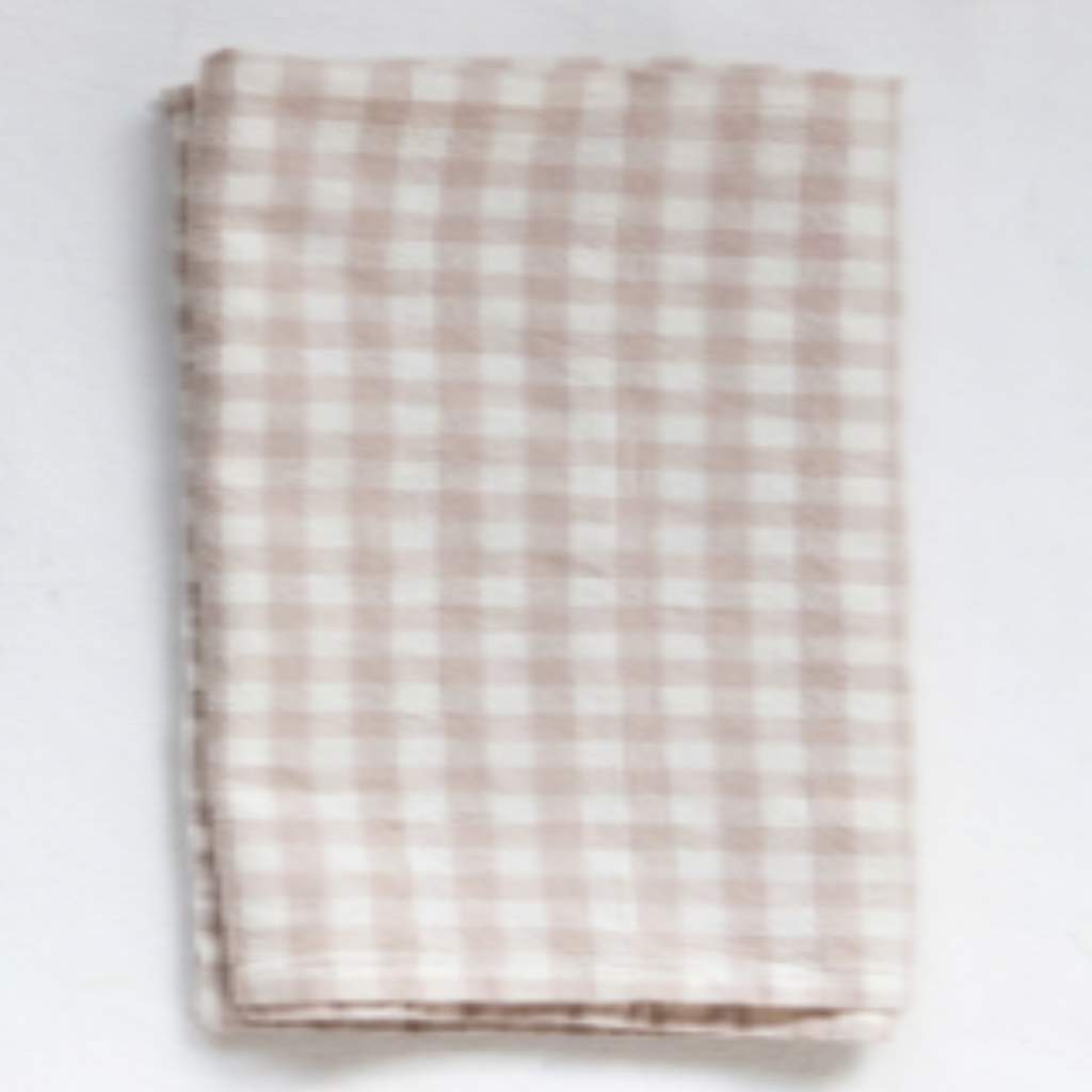 Neutral Cotton Gingham Tea Towel