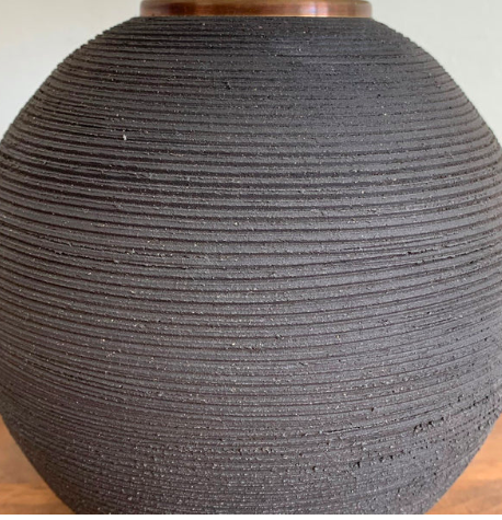 Victoria Morris Ribbed Orb Lamp
