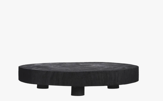 Bink Paulownia Black Wood Pedestal - Medium