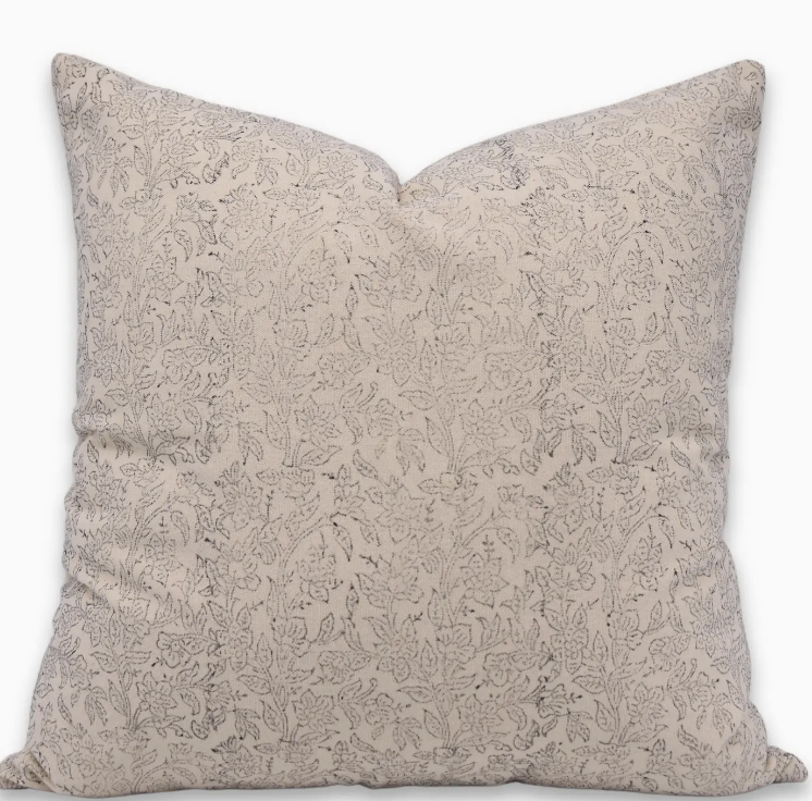 Hand Block Print Cotton Beni Pillow