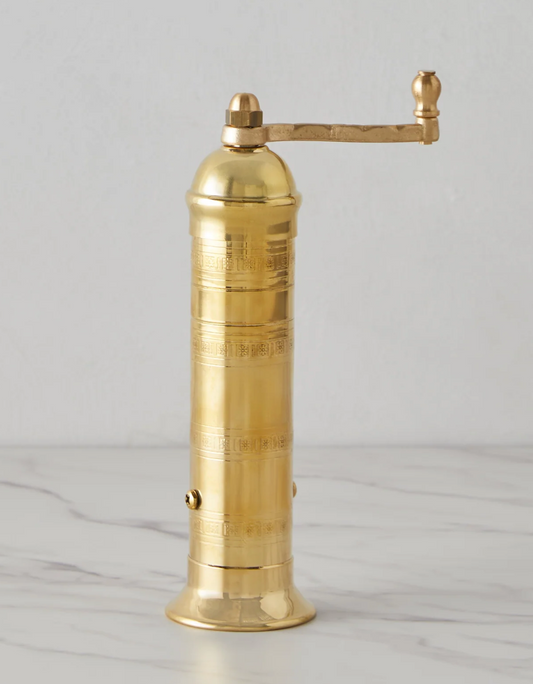 9" Atlas Greek Brass Salt Mill