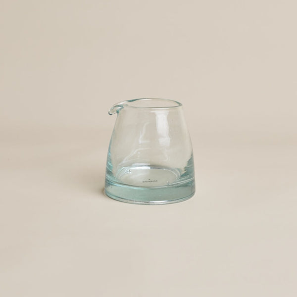 Recycled Glass Cream Carafe