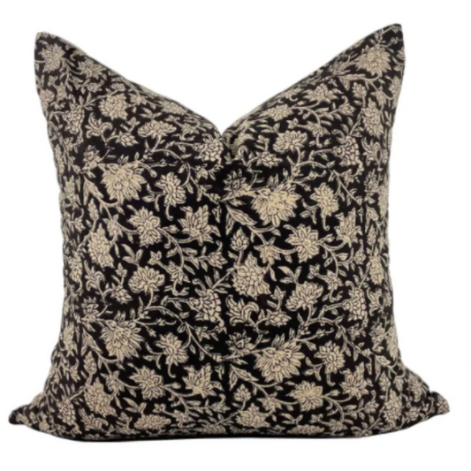 Flora Block Print Pillow