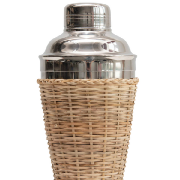 Woven Seagrass Cocktail Shaker
