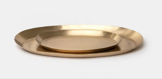 Brass Oval Tray  - Medium